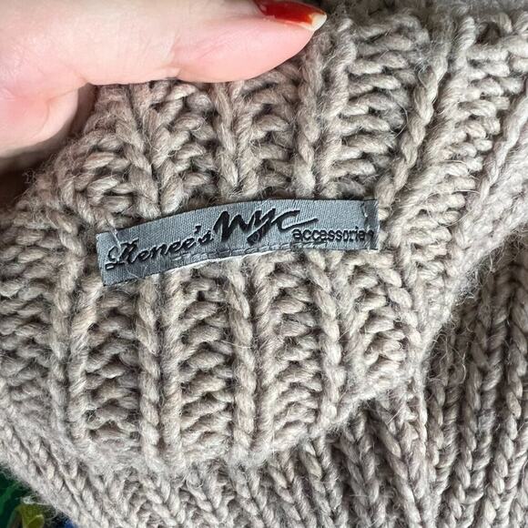 Renee's NYC Tan Chunky Knit Cocoon Sweater (OSFM) - Picture 4 of 4
